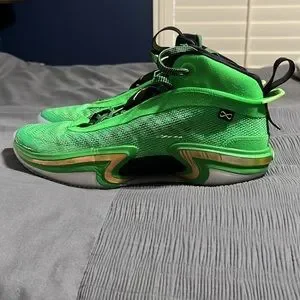 Jordan | Shoes | Air Jordan 36 Green Sparkmetallic Gold Size 